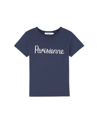 T-shirt à col rond avec inscription - Navy