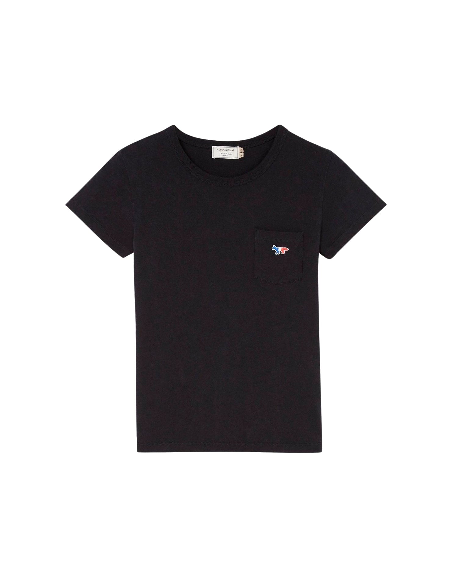 T-shirt à encolure arrondie - Black