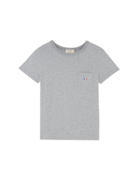 T-shirt à encolure arrondie - Grey Melange