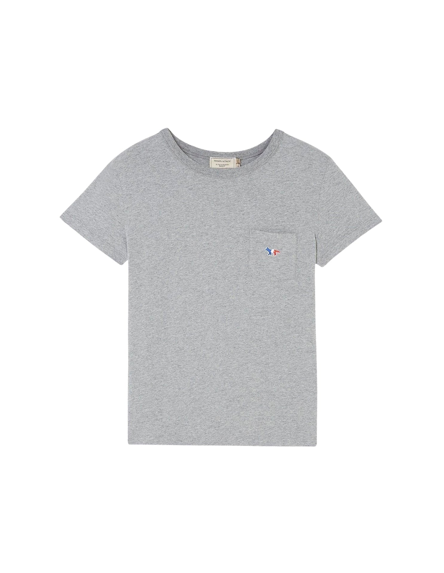 T-shirt à encolure arrondie - Grey Melange