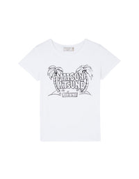 T-shirt à manches courtes Palm Beach - White