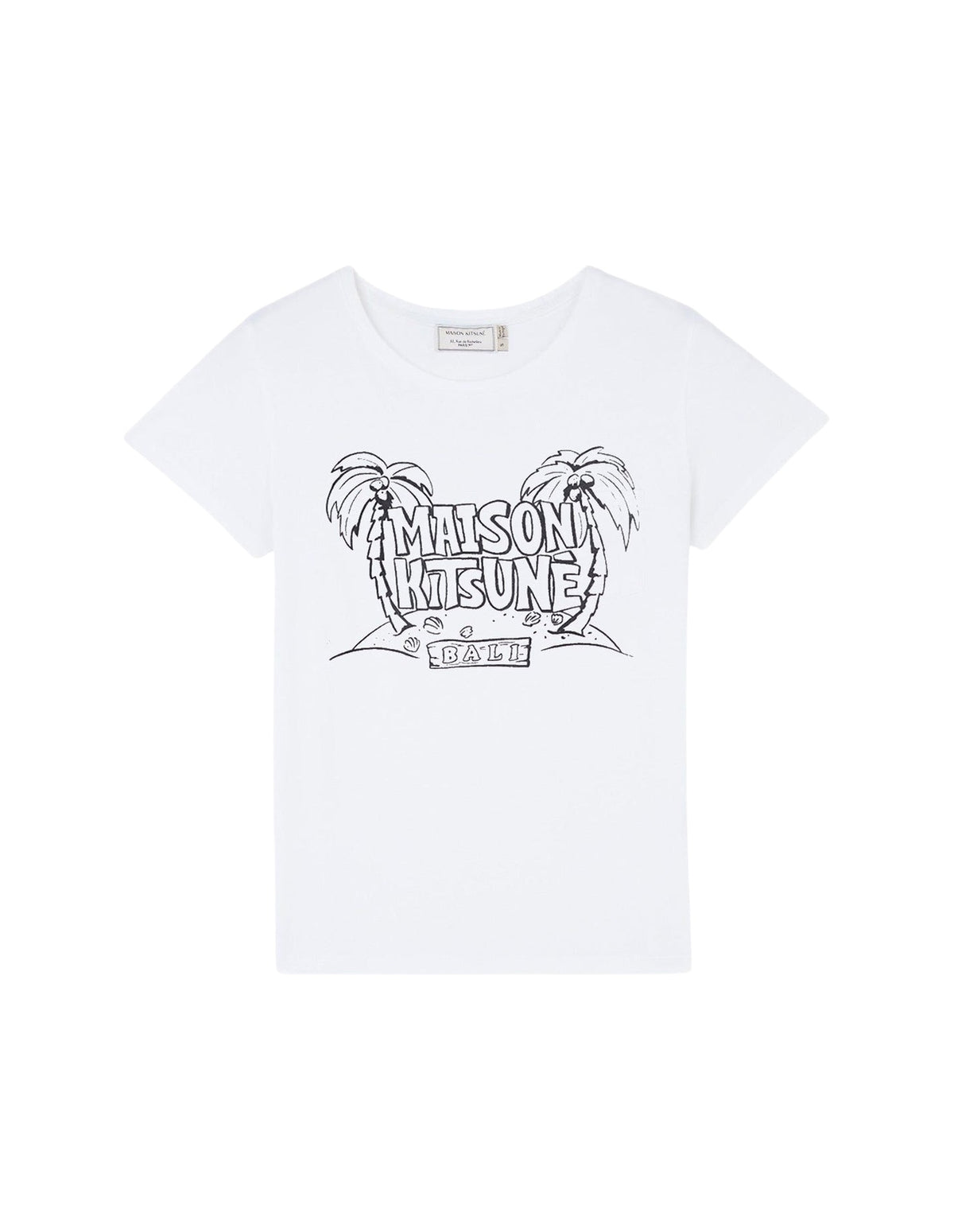 T-shirt à manches courtes Palm Beach - White