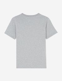 T-shirt à col rond avec écusson - Grey Melange