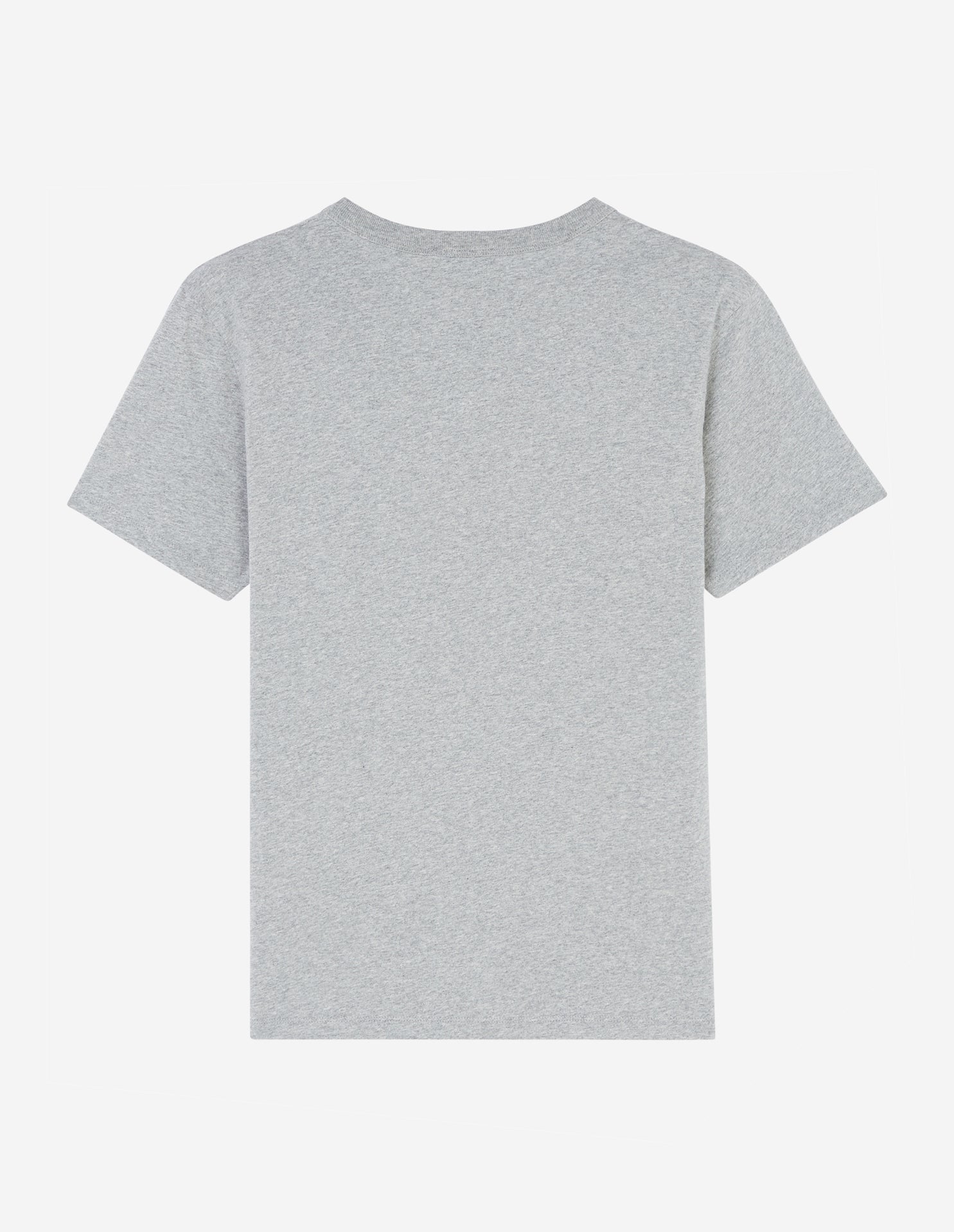 T-shirt à col rond avec écusson - Grey Melange