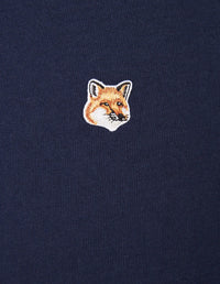 T-shirt à col rond avec écusson - Navy