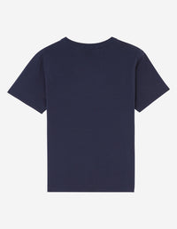 T-shirt à col rond avec écusson - Navy