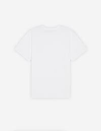 T-shirt à col rond avec écusson - White