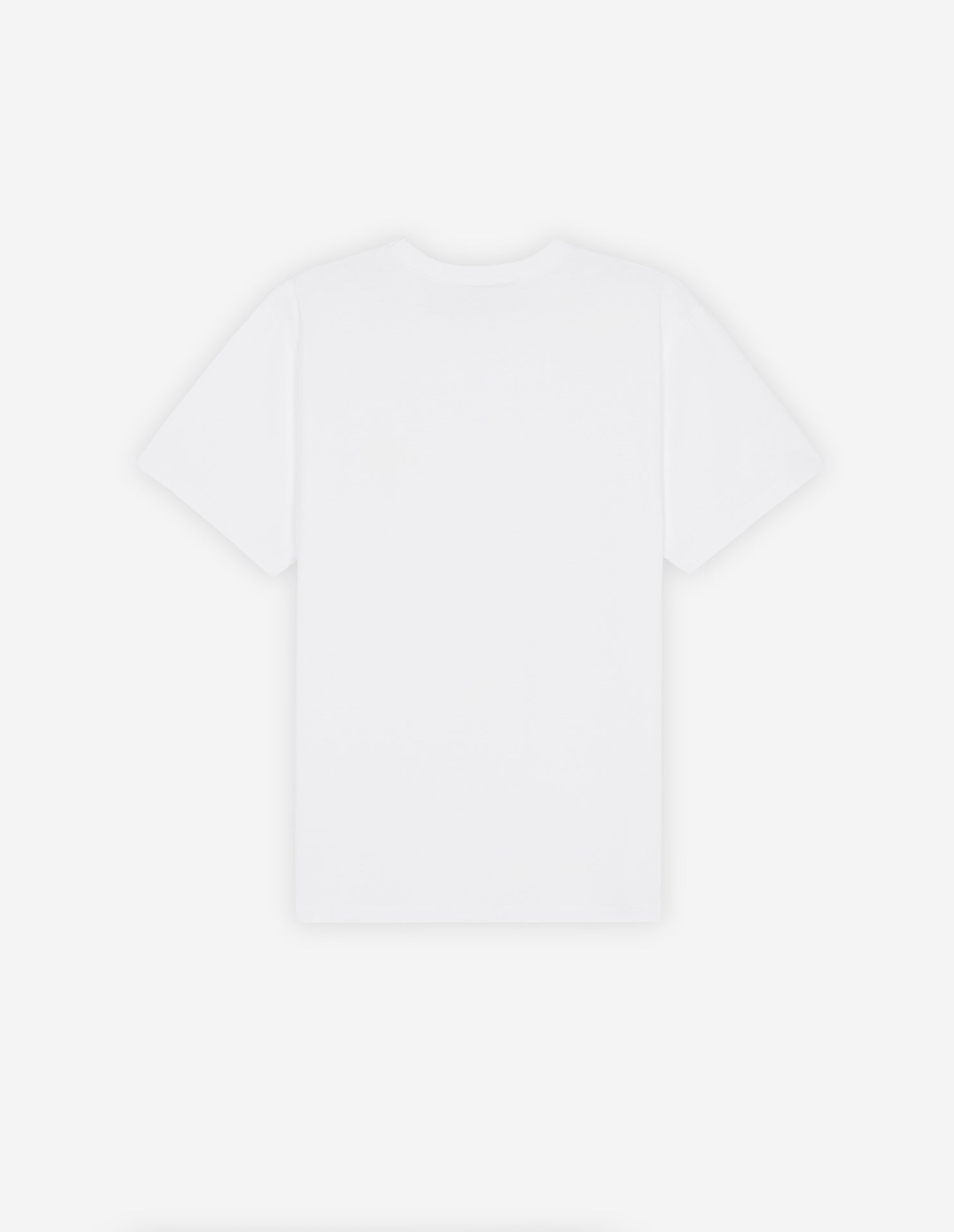 T-shirt à col rond avec écusson - White