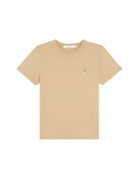 T-shirt à col rond avec écusson - Beige