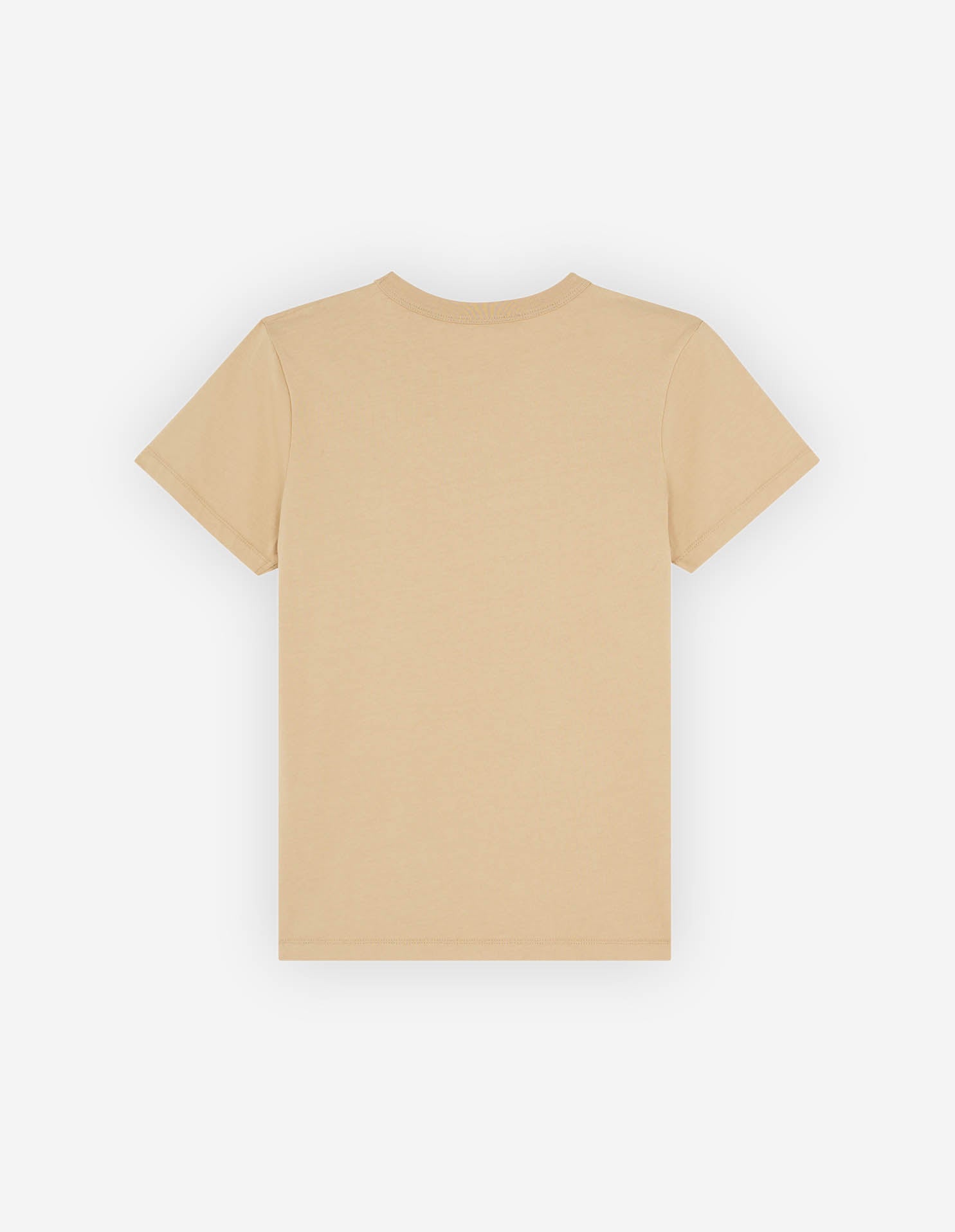 T-shirt à col rond avec écusson - Beige
