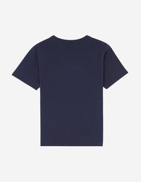 T-shirt à col rond avec écusson - Navy