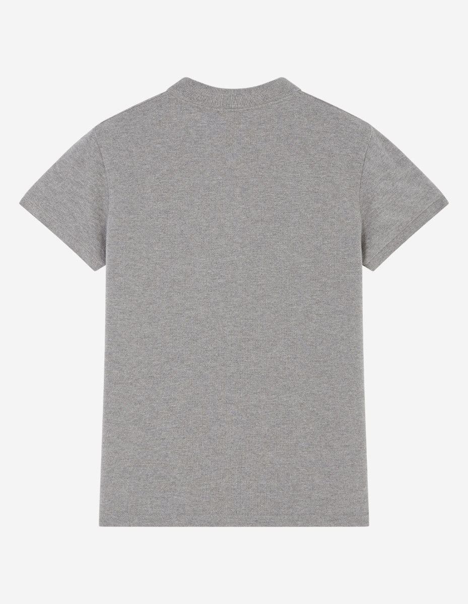 Polo avec écusson - Grey Melange
