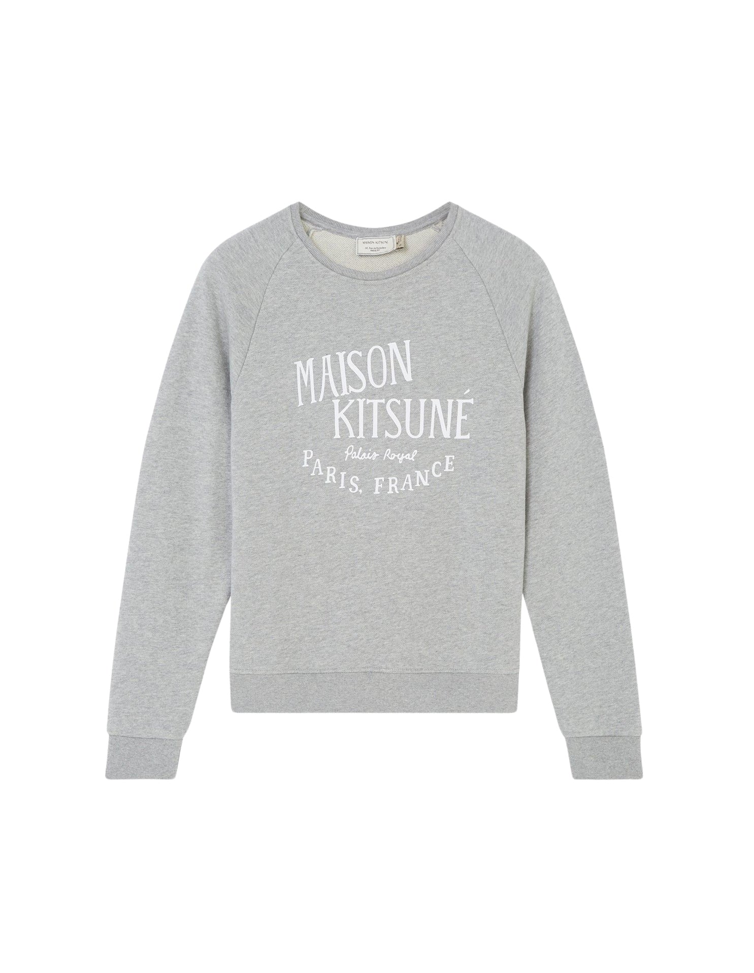 Sweatshirt à col rond Palais Royal avec inscription - Grey Melange