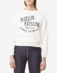 Sweatshirt à col rond Palais Royal avec inscription - Latte