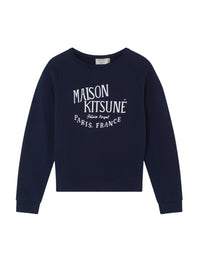 Sweatshirt à col rond Palais Royal avec inscription - Navy