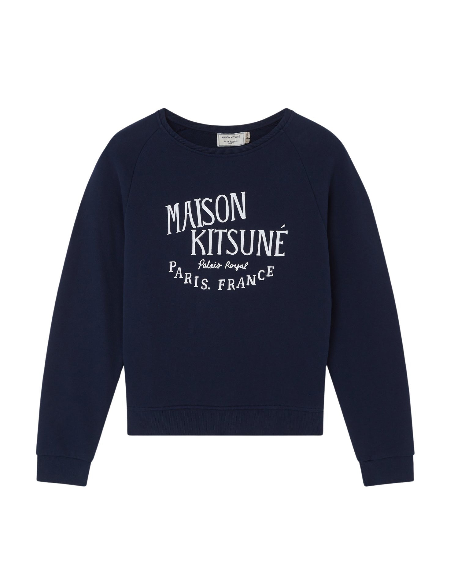 Sweatshirt à col rond Palais Royal avec inscription - Navy