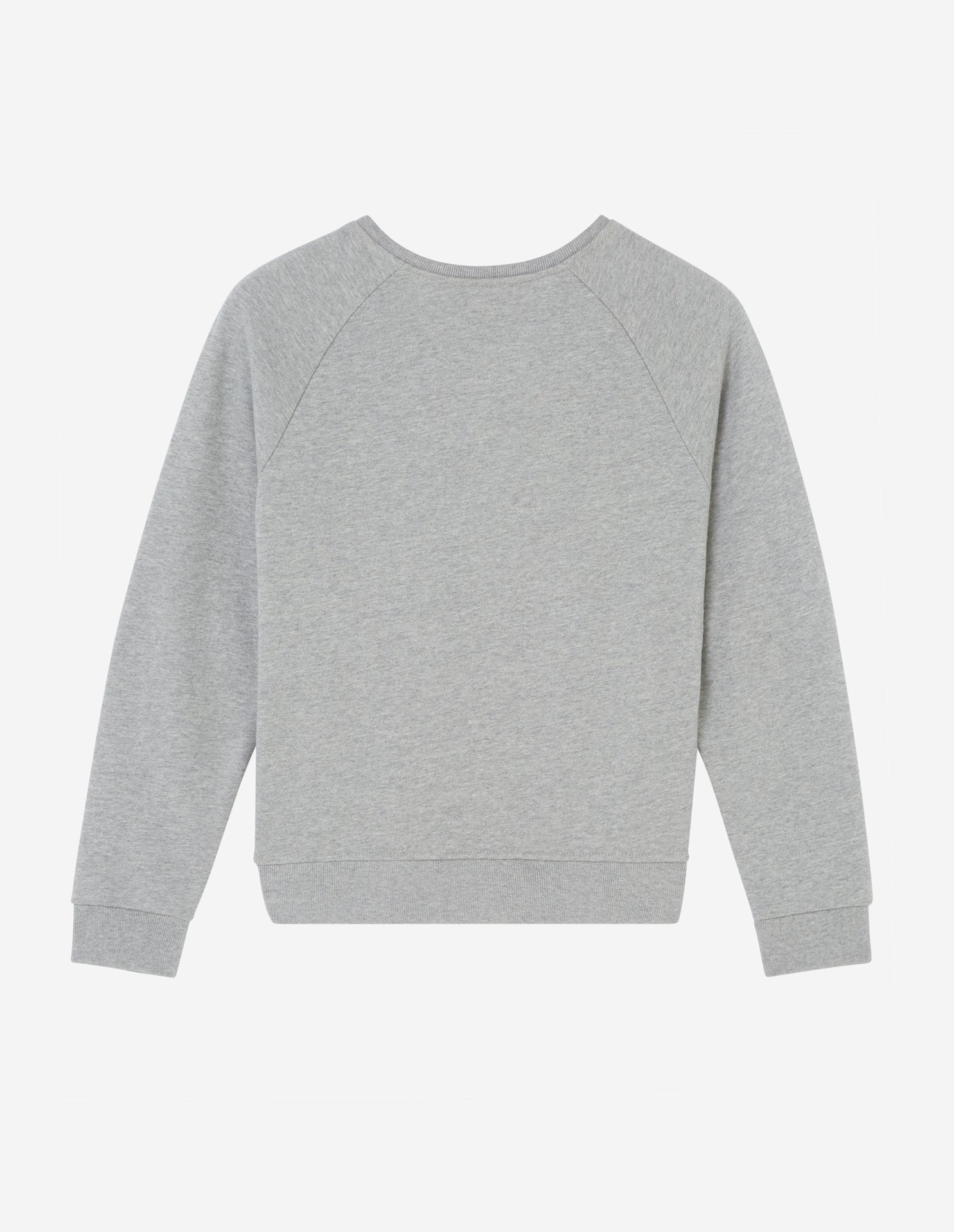 Sweat à col rond et manches longues raglan - Grey melange