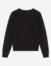 Sweatshirt à col rond et manches longues - Black