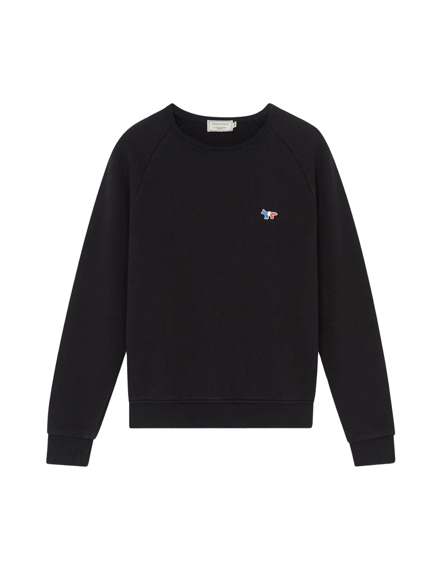 Sweatshirt à col rond et manches longues - Black