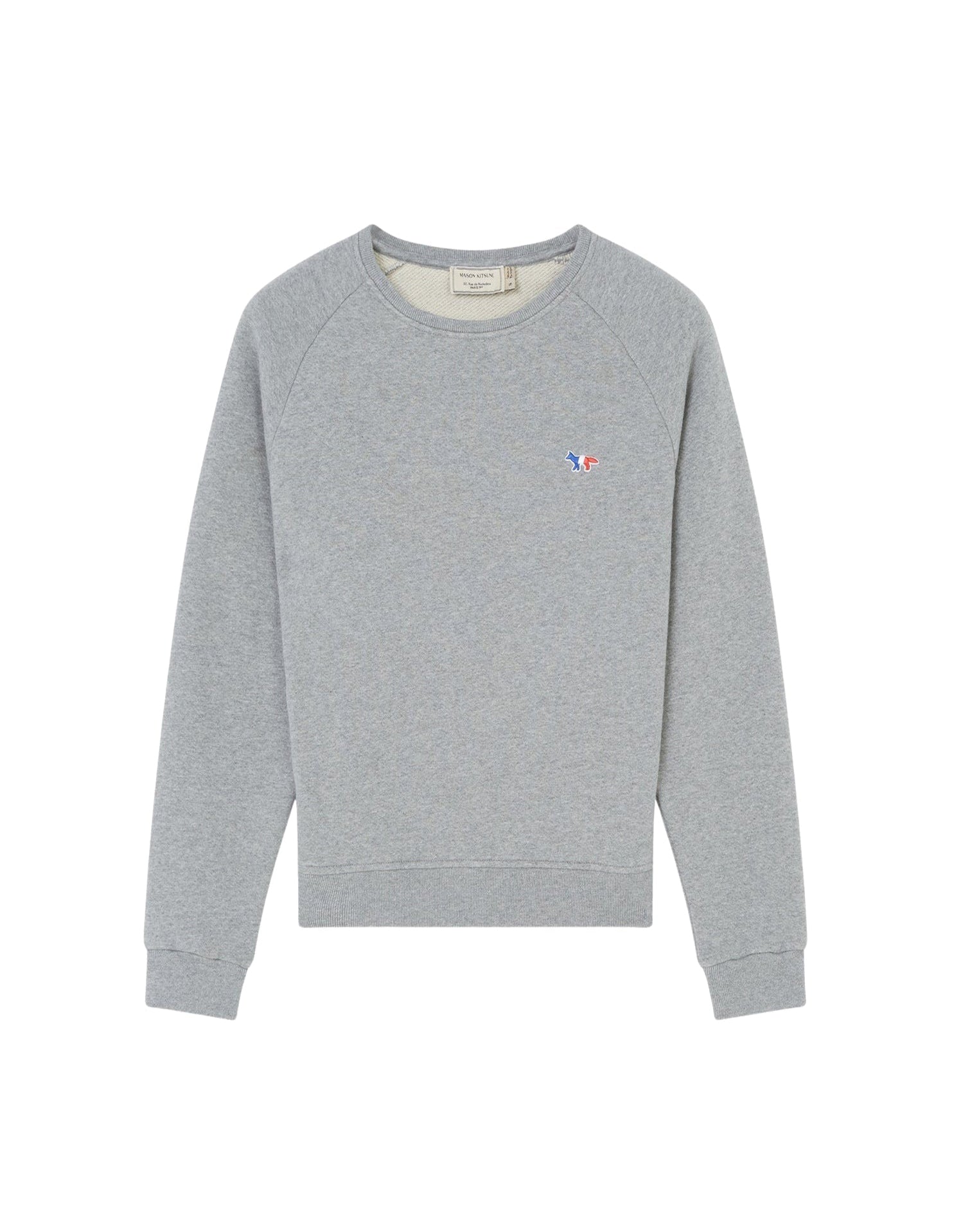 Sweatshirt à col rond et manches longues - Grey Melange