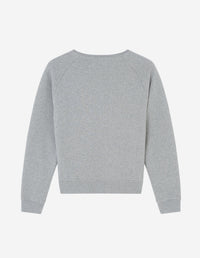Sweatshirt à col rond et manches longues - Grey Melange