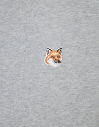 Sweatshirt à col rond ajusté avec écusson - Grey Melange