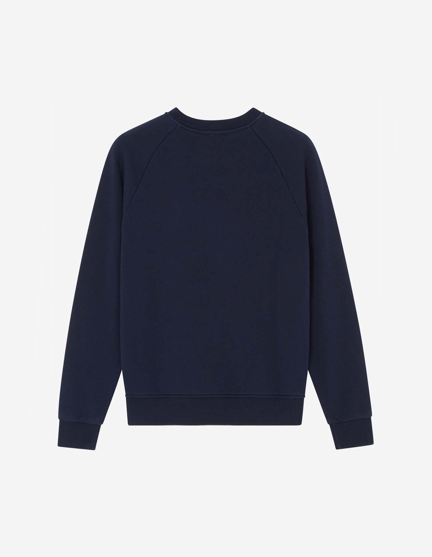 Sweatshirt à col rond ajusté avec écusson - Navy