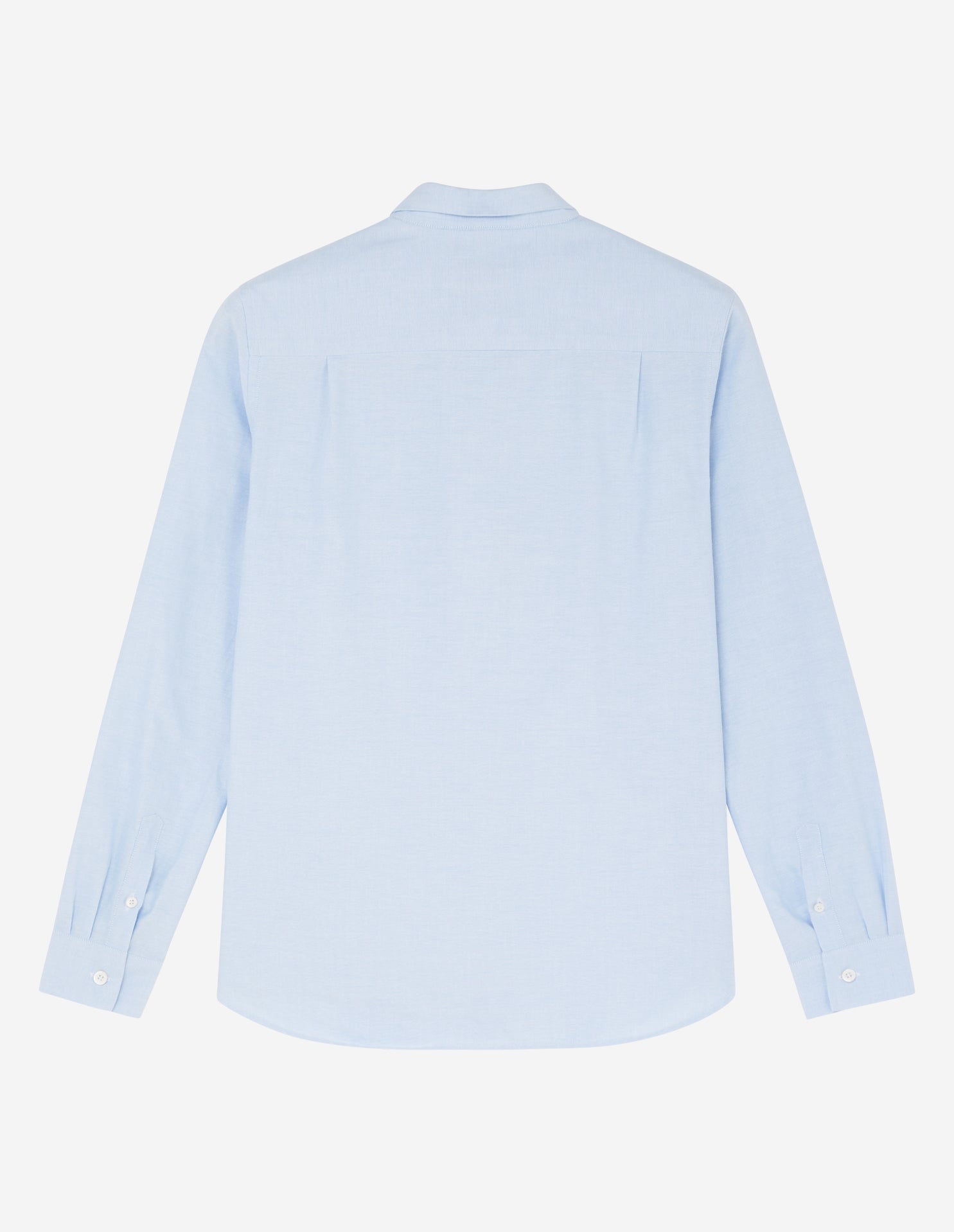 Chemise ajustée à col italien et manches longues - Light Blue