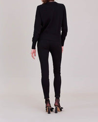 Azaleechev cotton cardigan - Black