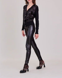 Azaleechev cotton cardigan - Black