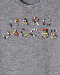 Pull Gem à logo brodé en laine - Silver Reflective