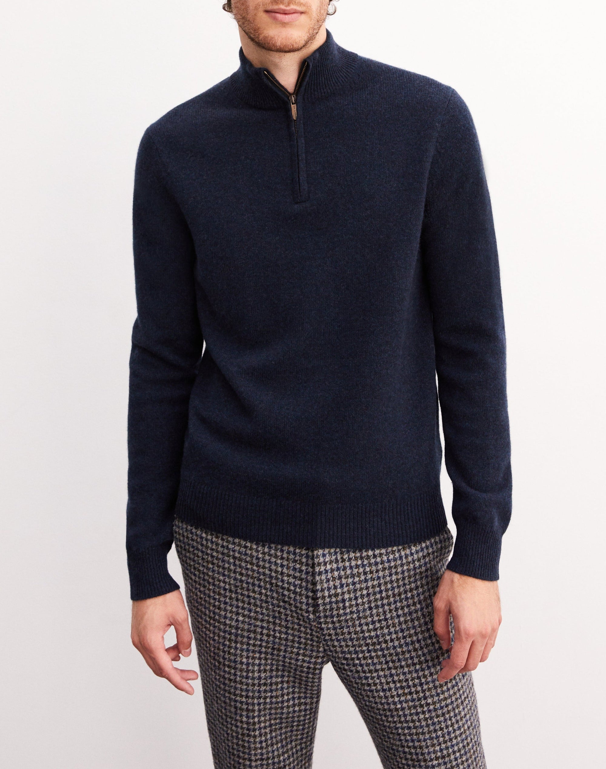Casual cashmere trucker jumper - Chrome