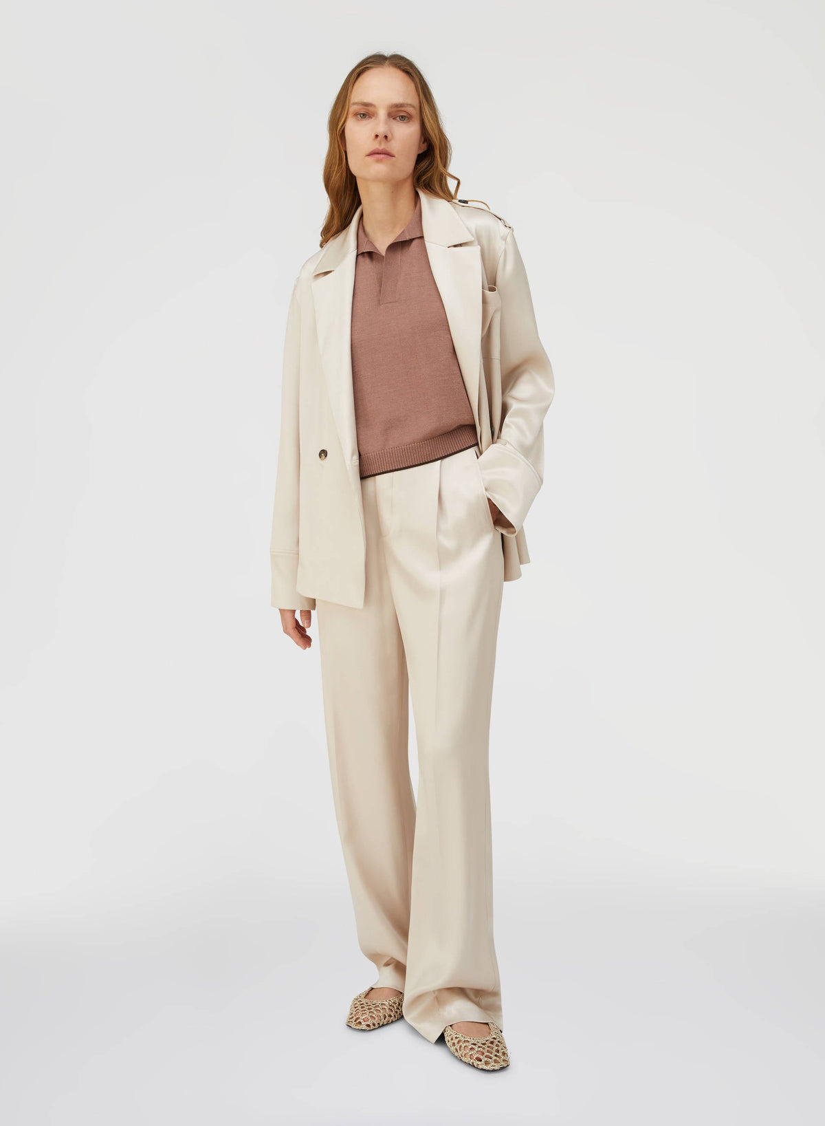 MAUVE RELAXED POLO
