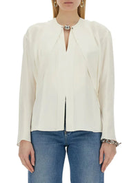 Long-sleeved blouse - Coconut Milk