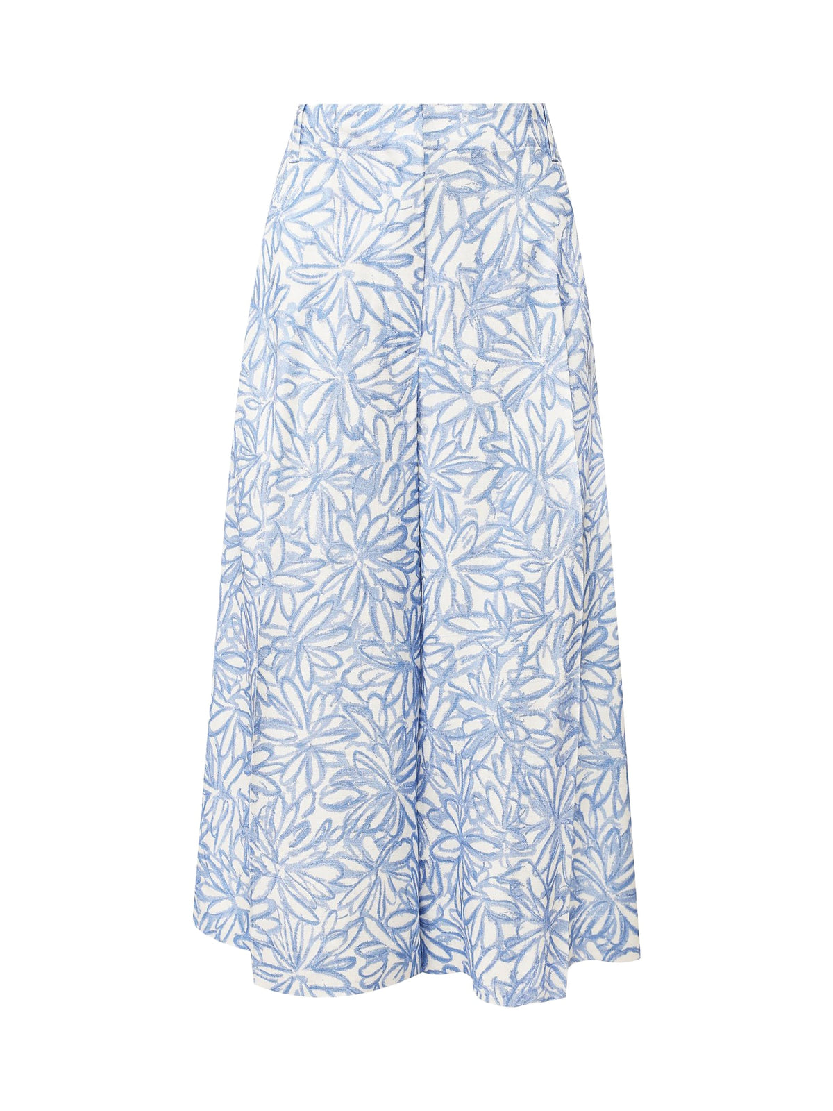60€ / 0 sold //1 QTY / ST0%   Jupe culotte évasée - Print Blue Flowers