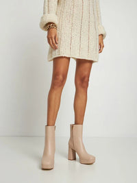 Bottines Daisen 95 en cuir lisse - Neutre
