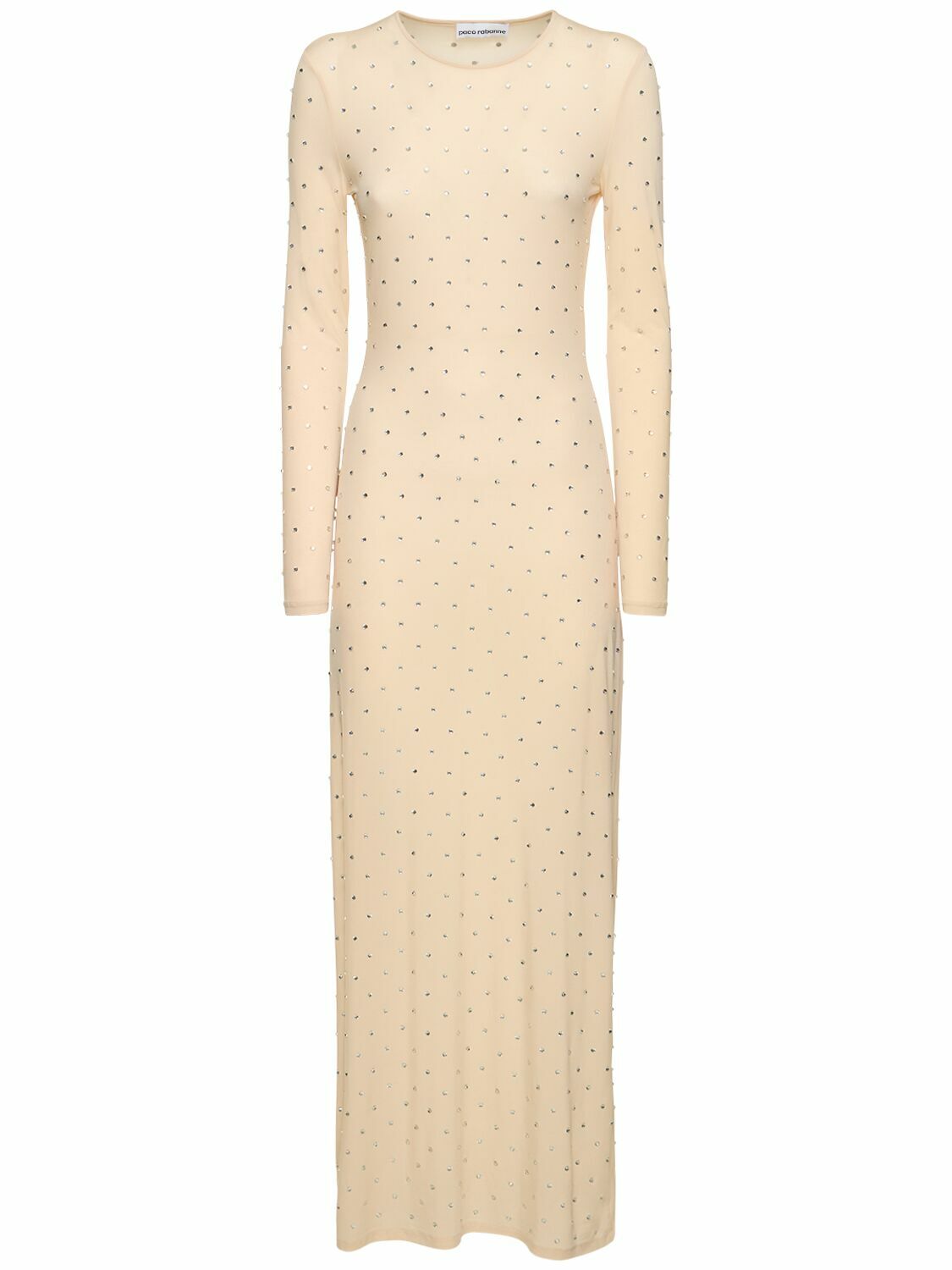 Robe longue effet seconde peau - Nude