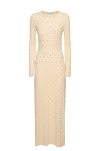 Robe longue effet seconde peau - Nude