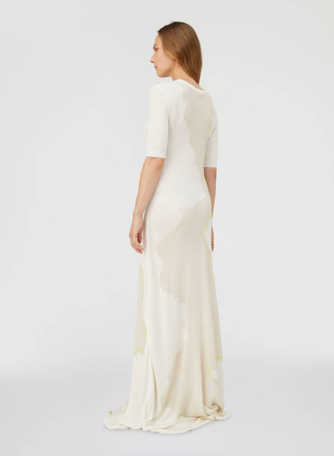 IVORY STRUGGLE AND PEACE DRESS