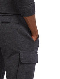 Pantalon de jogging cargo en laine - Charcoal Melange