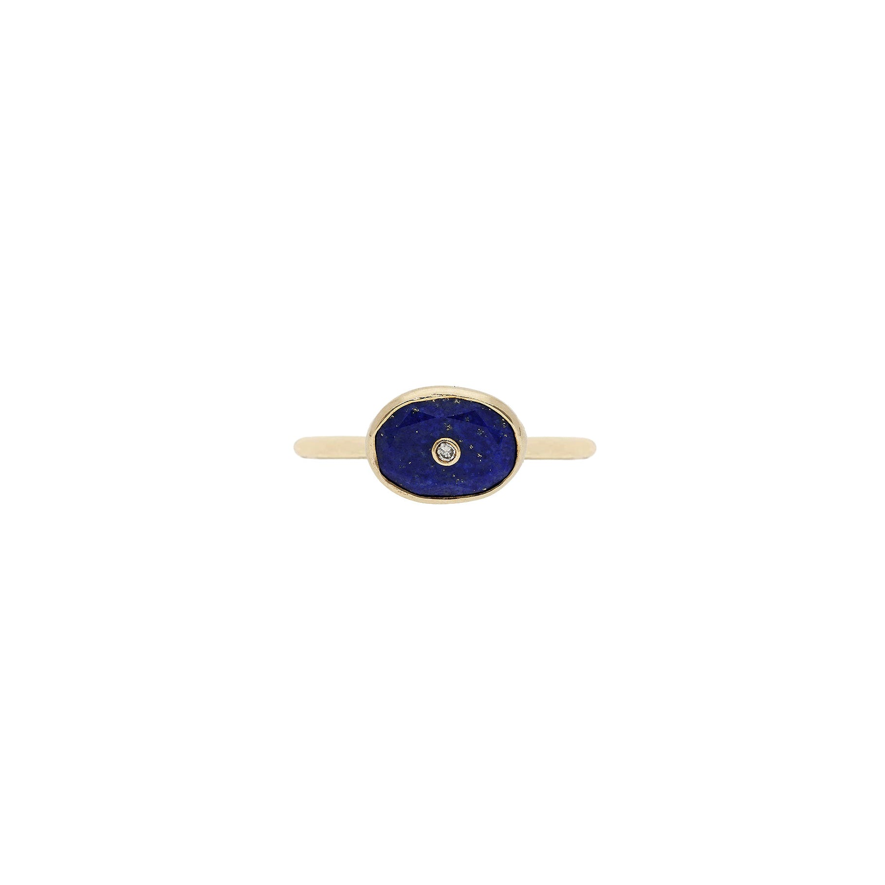 Bague Oeil en or jaune avec diamant - Lazuli