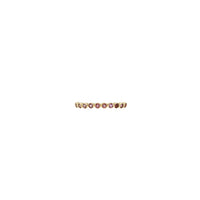 Bague sertie en or jaune - Saphir rose