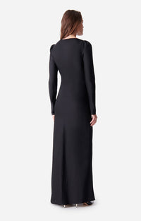 Robe longue Delle - Noir