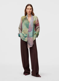MULTICOLOR SCARF SHIRT