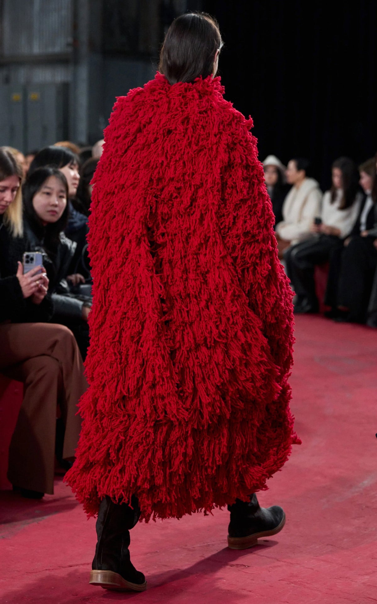 Scarlet Red / Manteau Jantzen en laine et cachemire - Scarlet Red