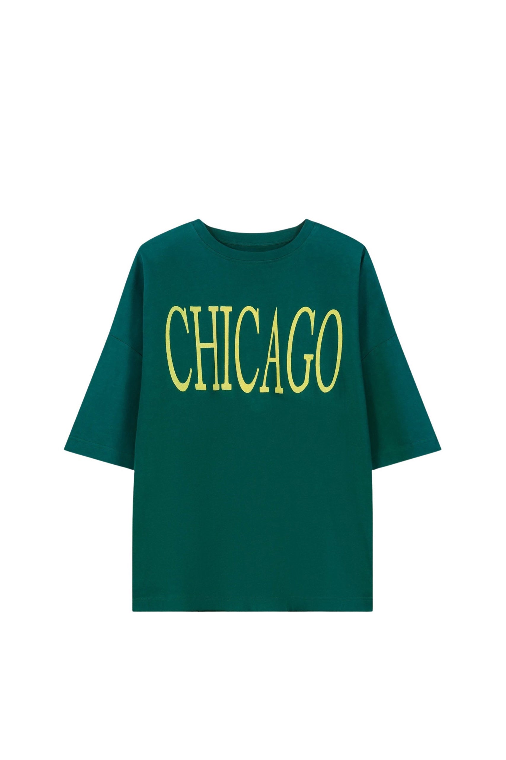 T-shirt Bad coupe oversize - Green