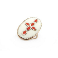 ZDELETE REF A 0 Bague BOWIE N°3 Bague BLANC CORAIL
