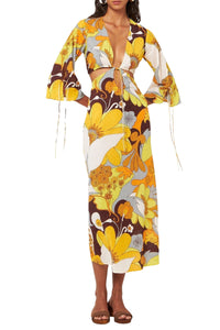 YELLOW BAHIA LONGDRESS