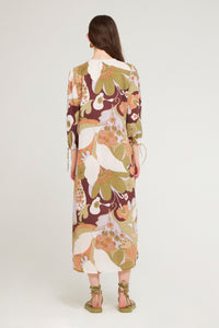 Robe longue plumetis Bahia - Kaki