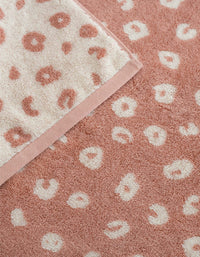 Drap de bain moelleux en coton éponge - Pink Léo